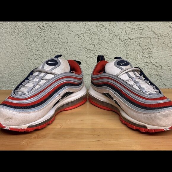 Size 9 - Nike Air‎ Max 97 Navy/Red/White USA America DJ5171-600 - Picture 4 of 12